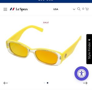 Le Specs Unreal! Yellow sunglasses